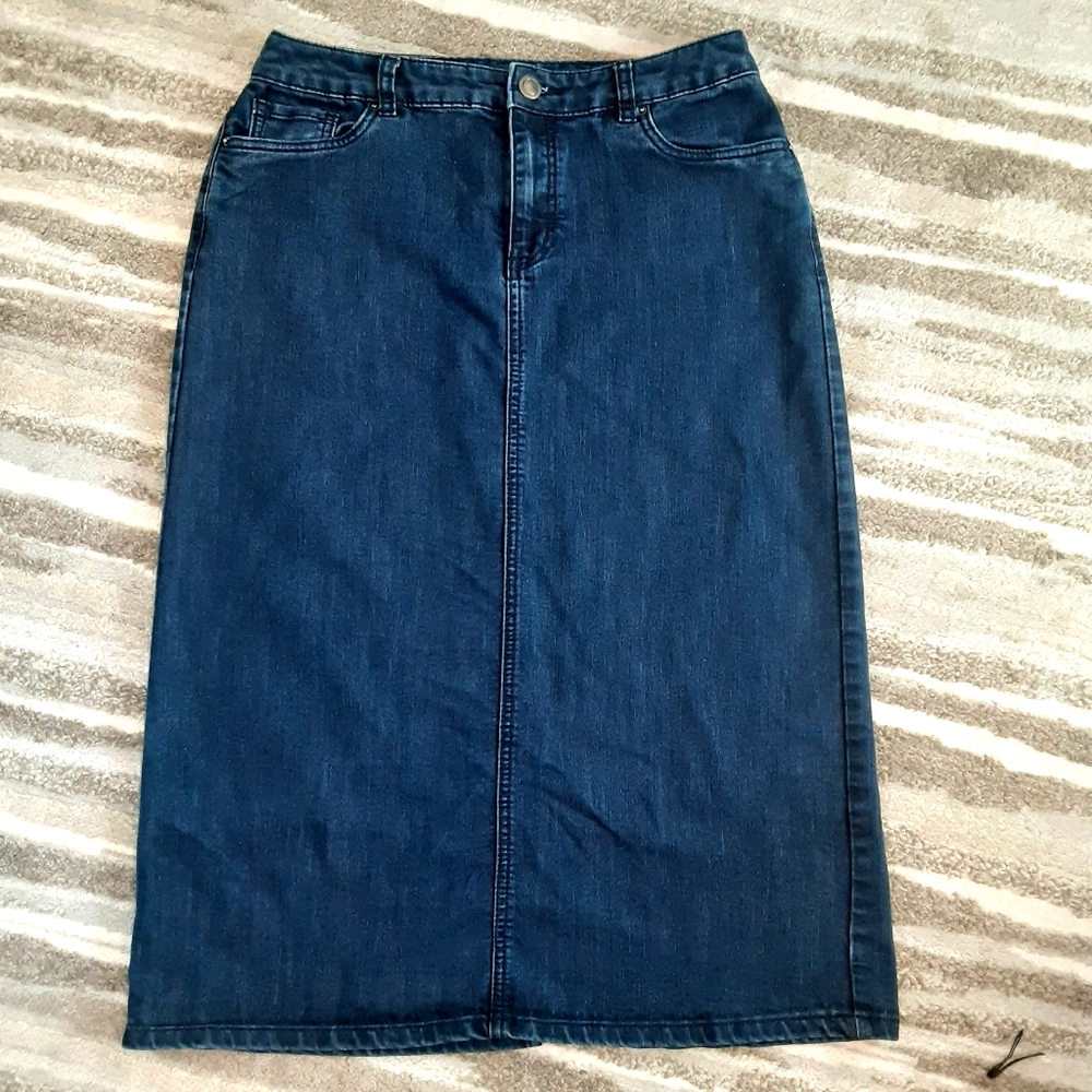 Christopher & Banks Maxi Denim Skirt 6